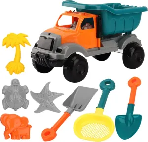 1 Set 8Pcs Beach Engineering Vehicle Sand Playthings for Material Fun and for Creative Sand Activities Random Color
