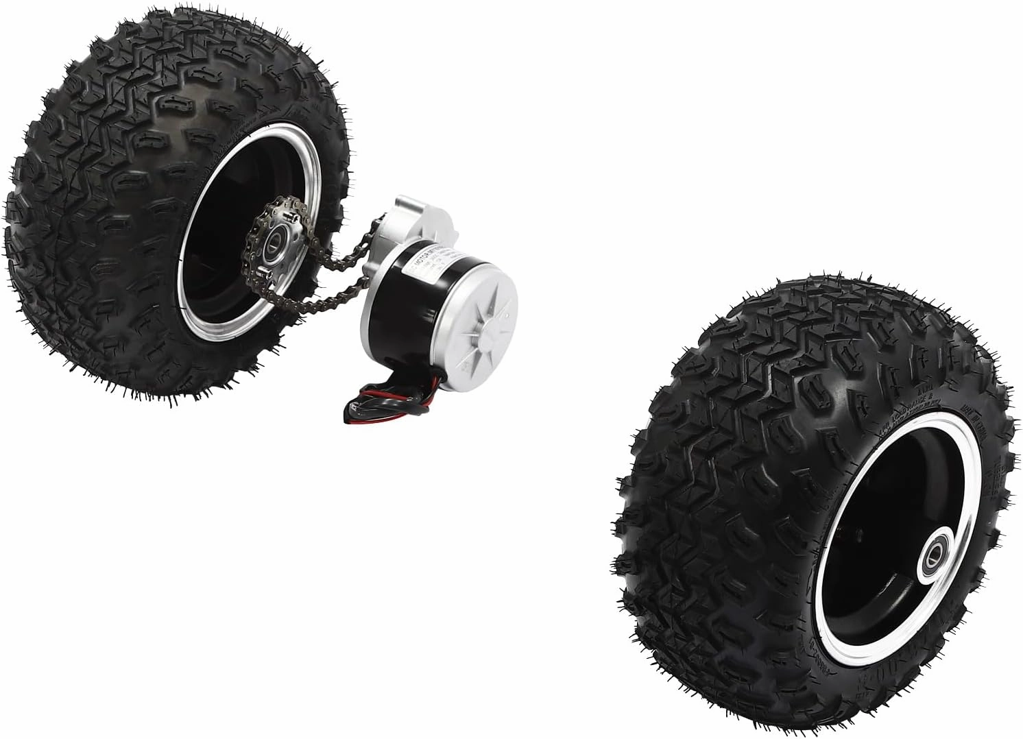 10" Motor Conversion Kit,36V 350W Double Wheel for Electric Cart Scooter with Thumb Throttle,Electric Beach Scooter Kit for Small Go-Karts, Electric Wheelchairs,Senior Mobility Scooters