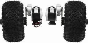 10" Motor Conversion Kit,36V 350W Double Wheel for Electric Cart Scooter with Thumb Throttle,Electric Beach Scooter Kit for Small Go-Karts, Electric Wheelchairs,Senior Mobility Scooters