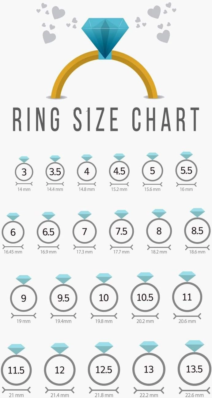 10k Gold/14k Gold/18k Gold/925 Sterling Silver 1-1/5 ct.tw. Natural Sapphire Diamond Engagement Ring for Women, Real Gold Natural Round-Cut Sapphire Diamond Engagement Ring, Size 3-14