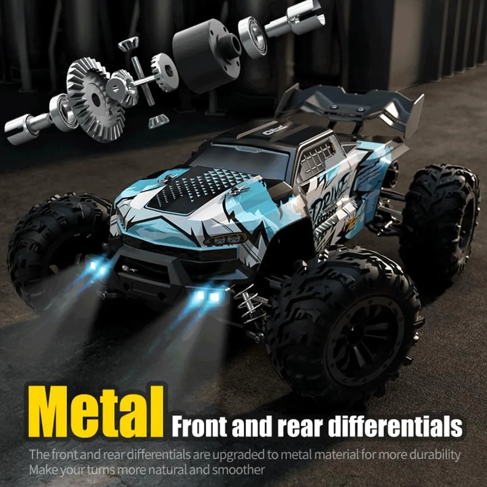 1/16 Fast RC Cars for Adults, Max 45mph Remote Control Car, Brushless Motor Electric Off Road RC Truck, 4WD High Speed Drift RC Car with 3 Lipo Batteries