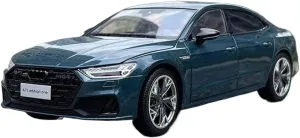 1:18 for Audi A7L Sedan Alloy Car Model Simulation Collection Ornament Mini Simulation Toys(Green)