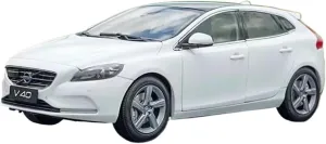 1:18 for Volvos V40 Alloy Car Model Diecasts Metal Vehicles Collection Souvenir Mini Simulation Toys(White)
