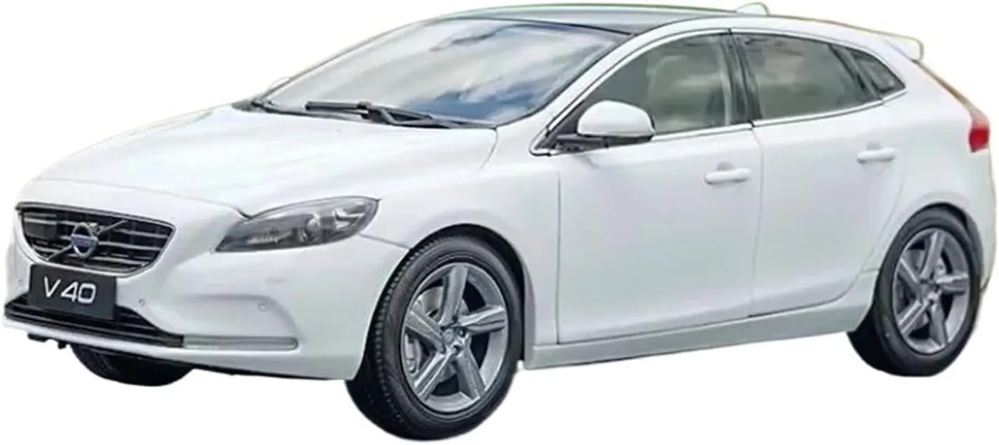 1:18 for Volvos V40 Alloy Car Model Diecasts Metal Vehicles Collection Souvenir Mini Simulation Toys(White)