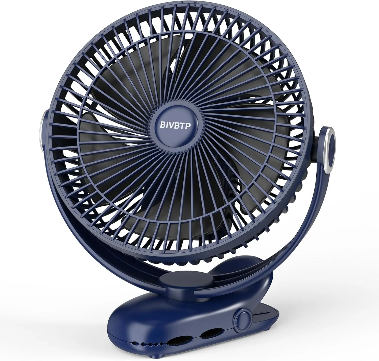 12000mAh Clip on Fan Rechargeable, 8in Battery Operated Portable Fan, Ultra Quiet Personal Fan with Strong Clamp for Golf Cart,Office Desk, Treadmill, Camping, Bedroom