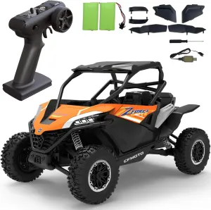 1205 RC Car- All Terrain for Zforce - 1:12 Scale Electric RC Crawler Vehicle Toy Gifts for Boys Girls Adults - Spobo 4WD Off Road UTV Trucks with 3 Speed LED Bodylight