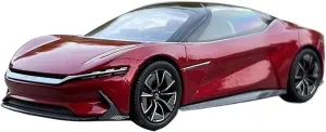 1:43 for BYD E-Seed GT Han GT Concept Alloy Car Model Artwork Souvenir for Collection and Display Mini Simulation Toys