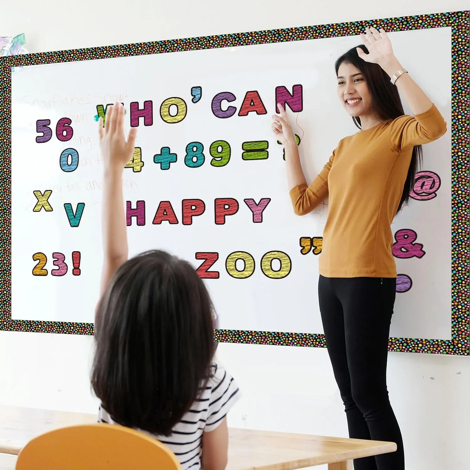 152 Pcs Magnetic Letters and Numbers Set 2'' Fridge Magnetic Alphabet Letters Kit for Toddlers Kids Whiteboard Classroom Educational Tool Home Learning(Chalkboard Brights)