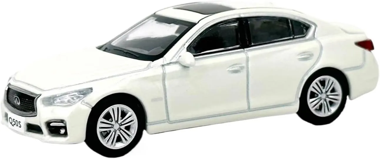 1:64 for Infiniti Q50S White Alloy Car Model Collection Display Decoration Souvenir Mini Simulation Toys(Blue)