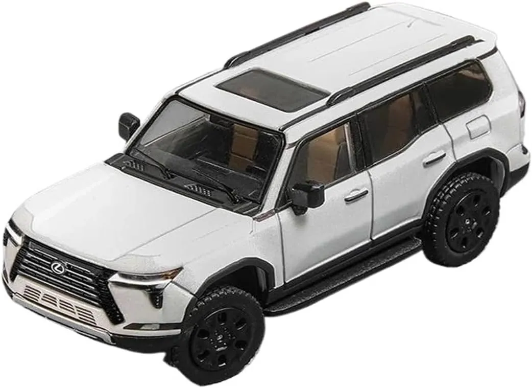 1:64 for Lexus GX550 Off-Road Diecast Alloy Car Model Simulation Collection Artwork Mini Simulation Toys(White)