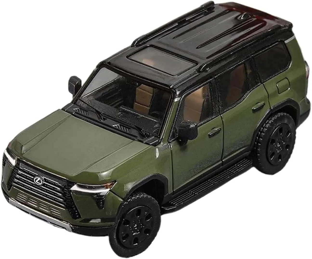 1:64 for Lexus GX550 Off-Road Diecast Alloy Car Model Simulation Collection Artwork Mini Simulation Toys(White)