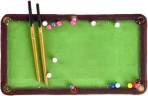 1/64 Scale Miniature Pool Table,Painted Figures,Miniature Persons Accessory for Miniature Scenes