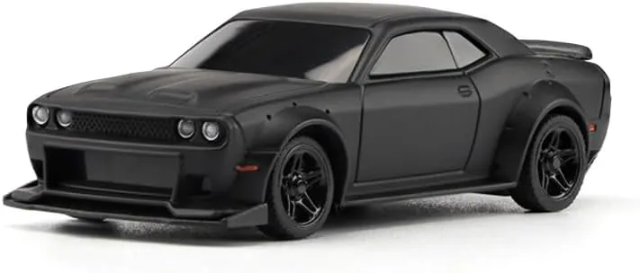 1:76 Turbo Racing Scale RC Sport Car, Table Racing Remote Control Mini Model Car Full Proportional RTR Kit Toys (C75-black)
