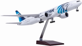 1/157 Scale for B777 Egypt Airplane Collected Aviation Commemorative Edition Finished Diecast Desktop Display Models(with Light)
