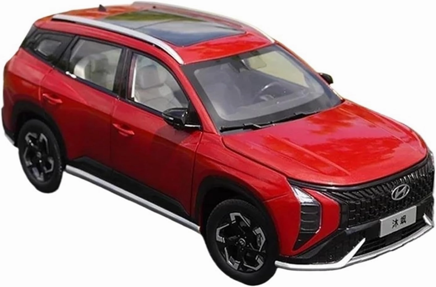 1:18 for Hyundai Mufasa IX35 Alloy Car Model Simulation Collection Ornament Mini Simulation Toys(Red)