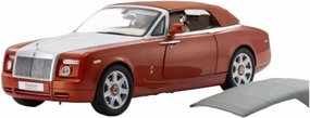 1:18 for Rolls-Royce Phantom Drophead Coupe Diecast Model Car Model Souvenirs for Collection Mini Simulation Toys(Red)