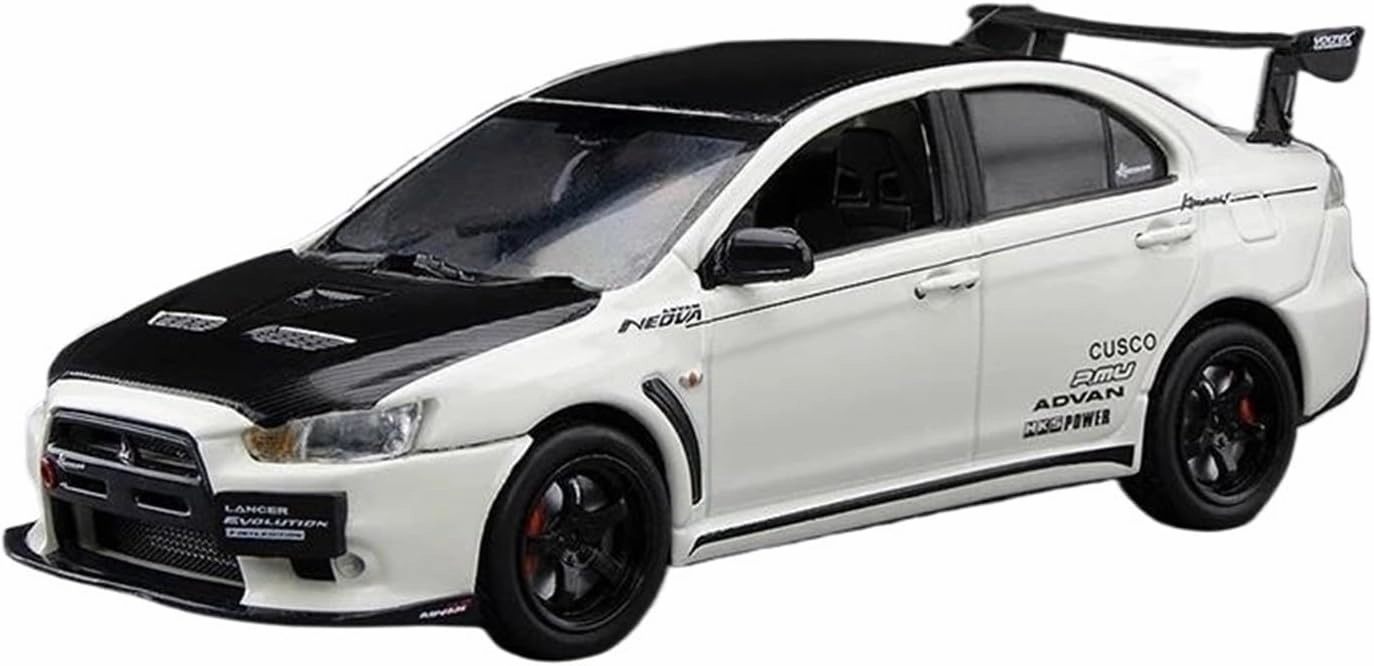 1:43 for Lancer EVO 10th Generatio Simulation Alloy Car Model Collection Souvenir Static Display Mini Simulation Toys(Red)