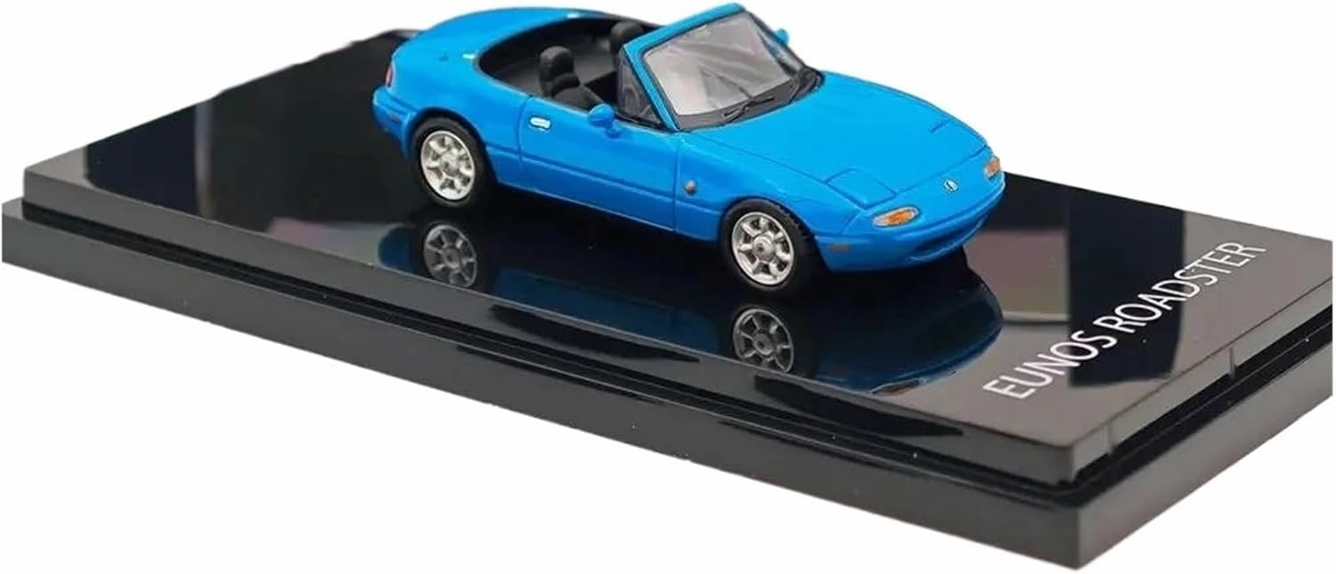 1:64 for Mazda EUNOS Roadster NA6CE Blue Diecast Models Car Collection Souvenir Decoration Mini Simulation Toys