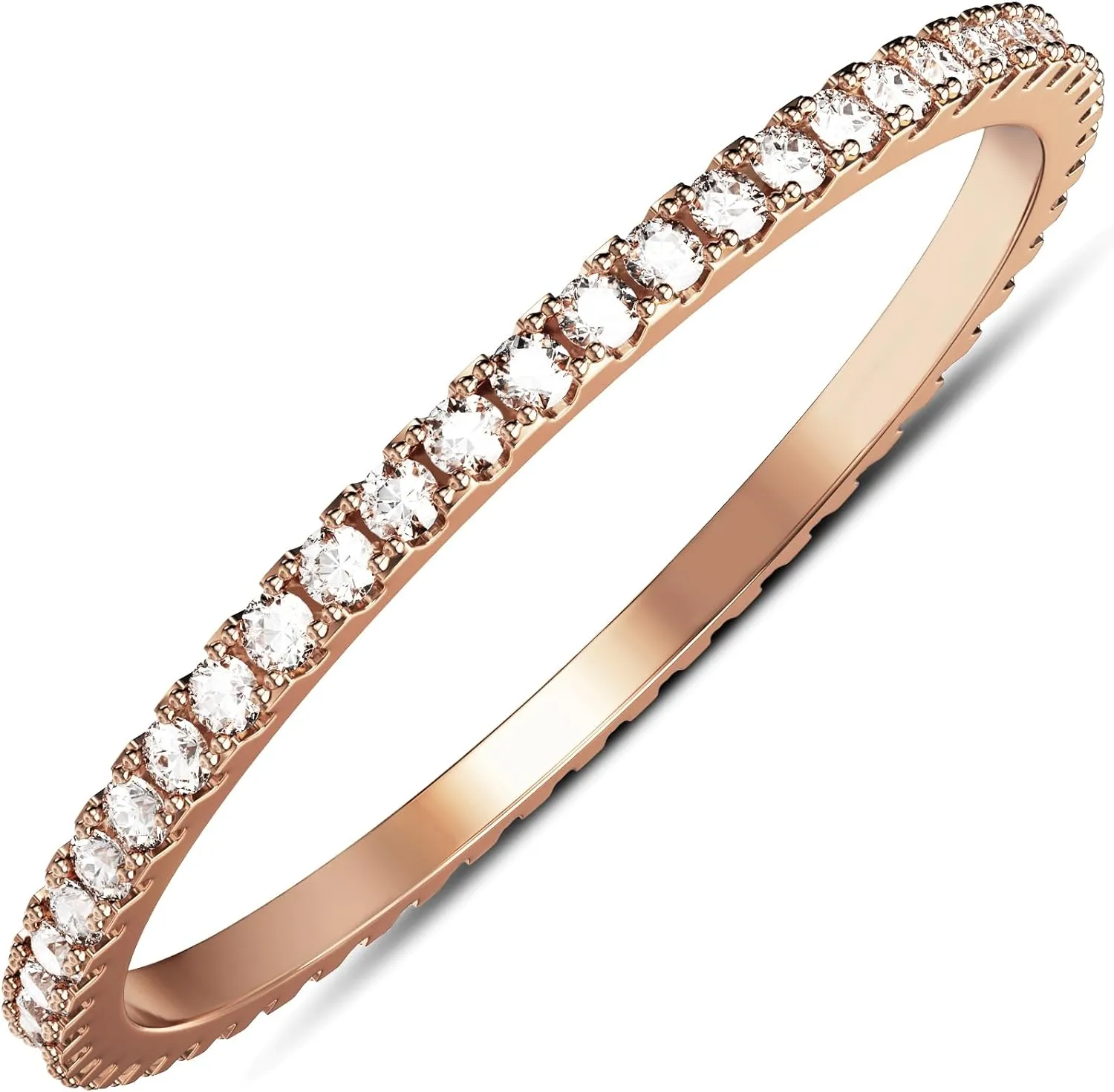 2-Pack 14K Gold Plated Stacking Rings for Oura Gen 4/Oura Gen 3, Cubic Zirconia Simulated Diamond Oura Ring Stack for Women
