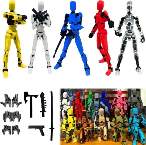 2025 New Titan 13 Action Figure,Nova 13 Action Figure 3D Multi Jointed Action Figures,Dummy Robot 13 Action Figures for Collectors Desktop Decorations (5PCS)