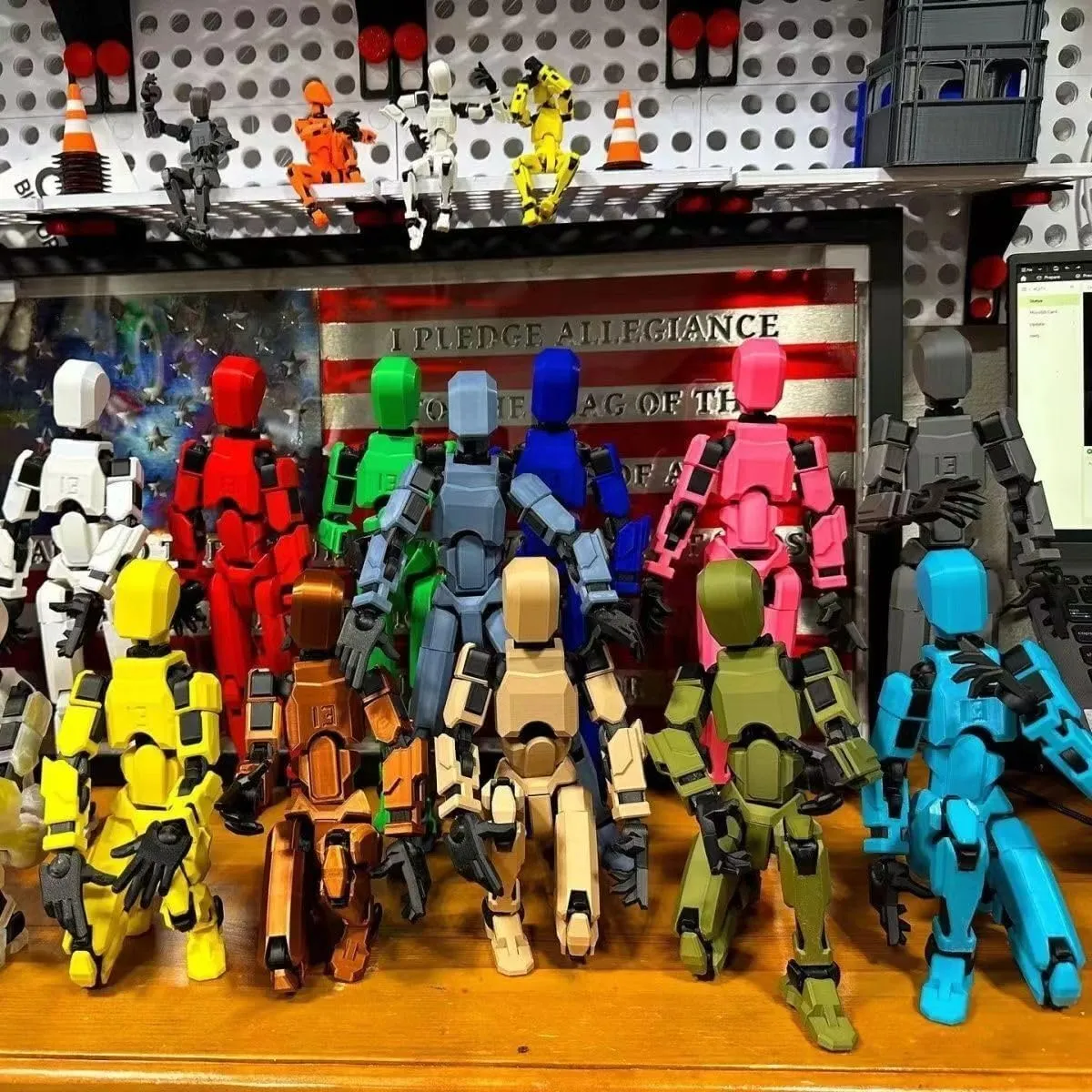 2025 New Titan 13 Action Figure,Nova 13 Action Figure 3D Multi Jointed Action Figures,Dummy Robot 13 Action Figures for Collectors Desktop Decorations (5PCS)