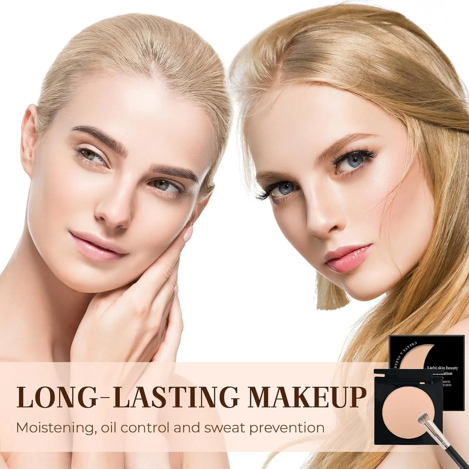 2025 New Under Eye Brightener, Eye Brightener Conceal & Brighten Dark Circles Moisturizing and Waterproof (Lvory, M)
