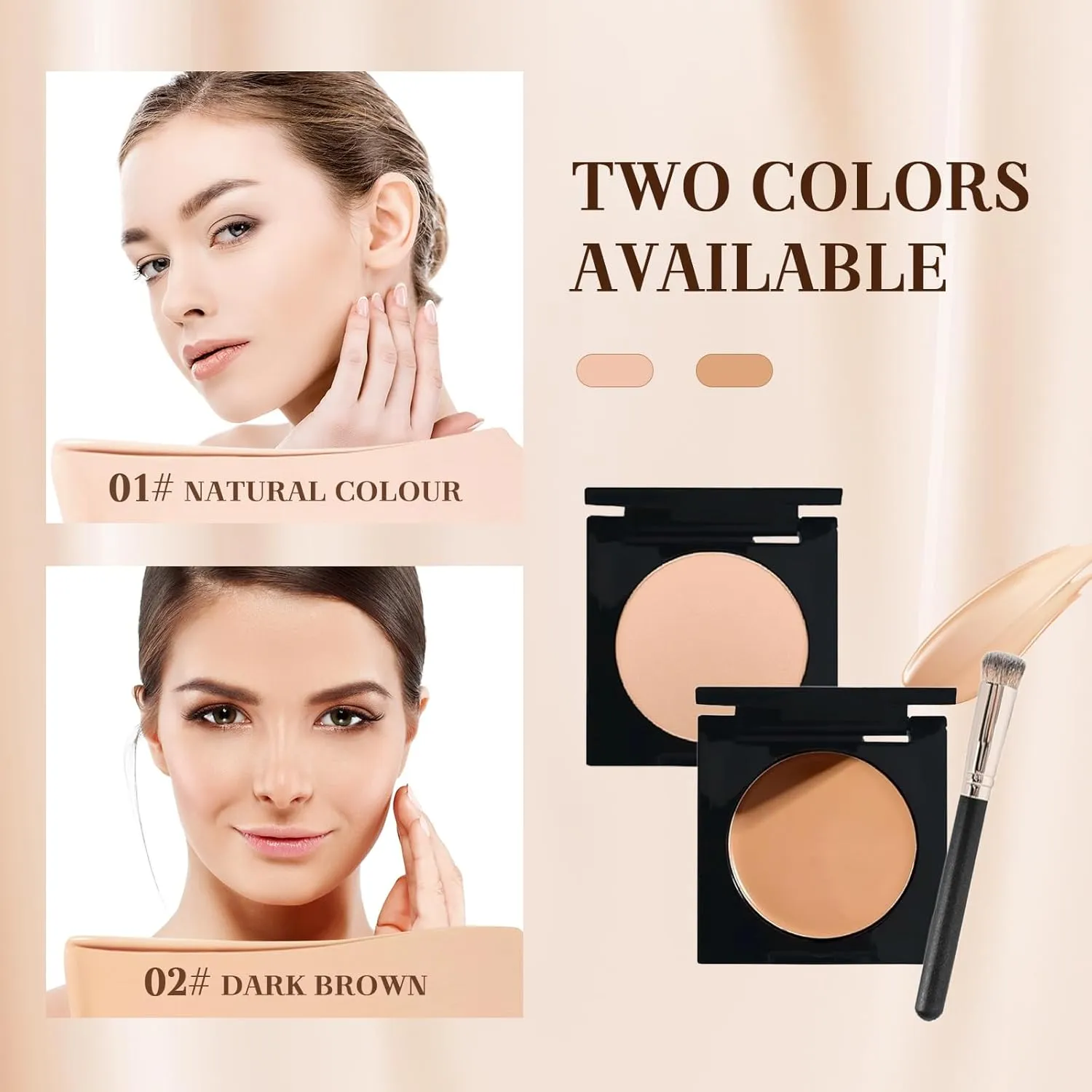 2025 New Under Eye Brightener, Eye Brightener Conceal & Brighten Dark Circles Moisturizing and Waterproof (Lvory, M)
