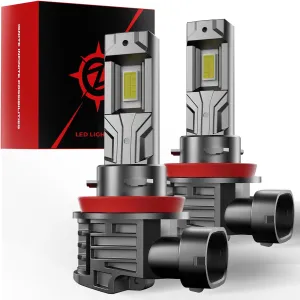[2025 Upgrade] H11 Bulbs, [Latest & Brightest] 24000lm 800% Brightness Real 1:1 Mini Size Design, H8/H9 Fog Lights Bulbs 6000k Cool White，Pack of 2