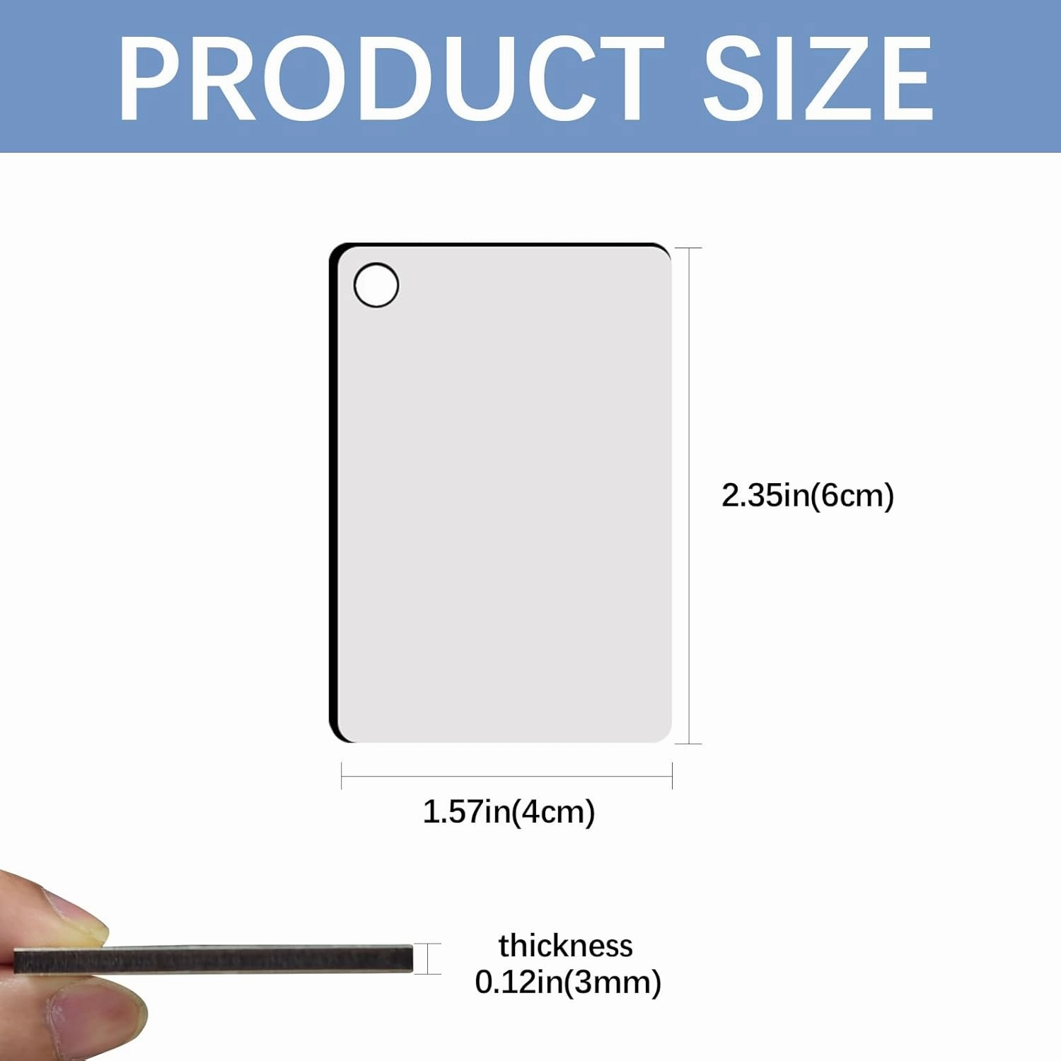 240Pcs Sublimation Keychain Blanks Double Sides 80 MDF Sublimation Keychains Blank with 160 Rings and Clips