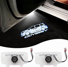 2 Pcs Car LED Projector Door Shadow Light Welcome Laser Emblem Logo Lamps Kit Puddle Lights Courtesy Step Ground Lamp HD Replacement for (Odyssey 2011-2022, Odyssey)