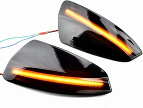 2pcs Dynamic Turn Signal LED Turn Signal Mirror Light Side Repeat Lamp Car Accessories Compatible with Be-nz A B Class W169 2008-2012 W245 (ML Class W164 ML300 ML500 ML550 ML320 C-Class W204)
