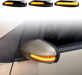 2pcs Dynamic Turn Signal LED Turn Signal Mirror Light Side Repeat Lamp Car Accessories Compatible with Be-nz A B Class W169 2008-2012 W245 (ML Class W164 ML300 ML500 ML550 ML320 C-Class W204)