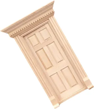 2sets Mini Wooden Door Decor Gate Model Ornament Compact Design for Dollhouses for Miniature Gardens Boys and Girls Playtime Safe Smooth Finish