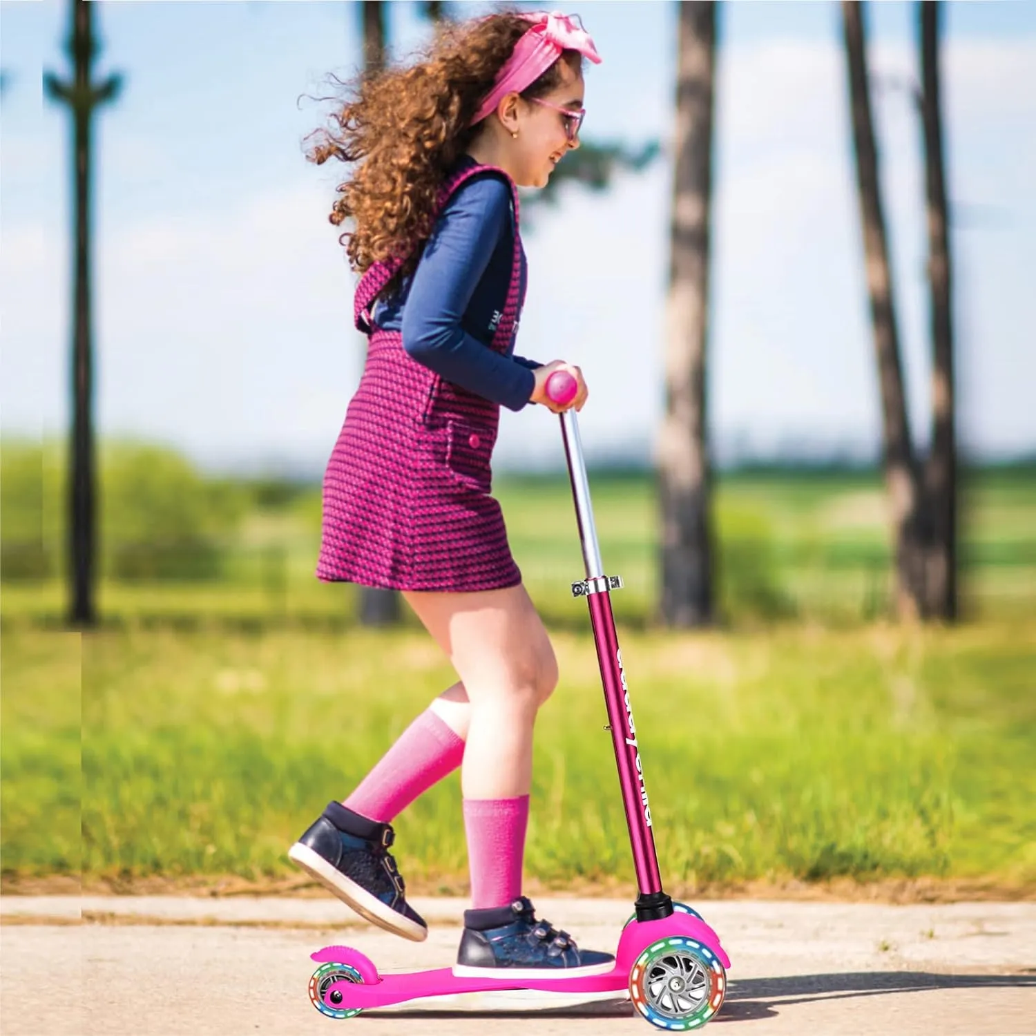 3 Wheel Scooters for Kids, Kick Scooter for Toddlers 3-6 Years Old, Boys and Girls Scooter with Light Up Wheels, Mini Scooter for Children