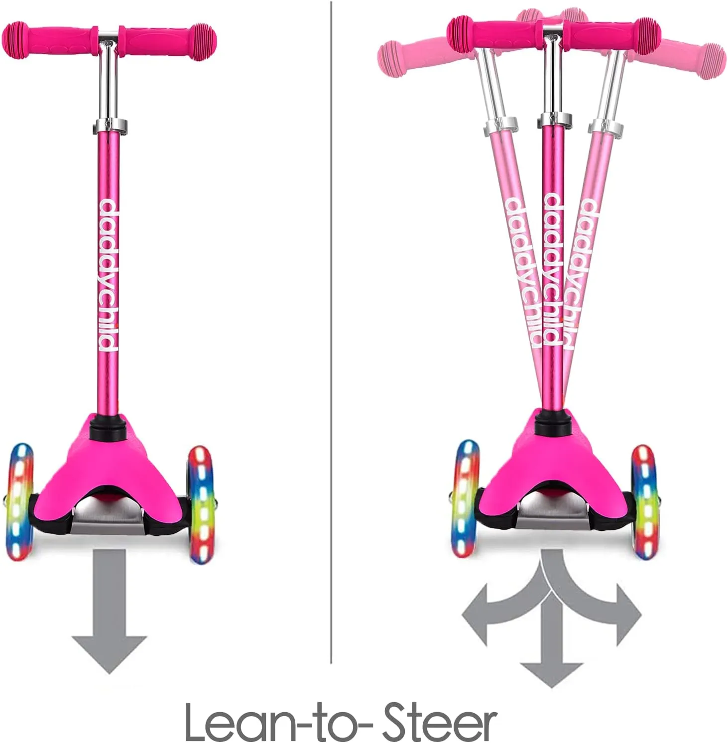 3 Wheel Scooters for Kids, Kick Scooter for Toddlers 3-6 Years Old, Boys and Girls Scooter with Light Up Wheels, Mini Scooter for Children