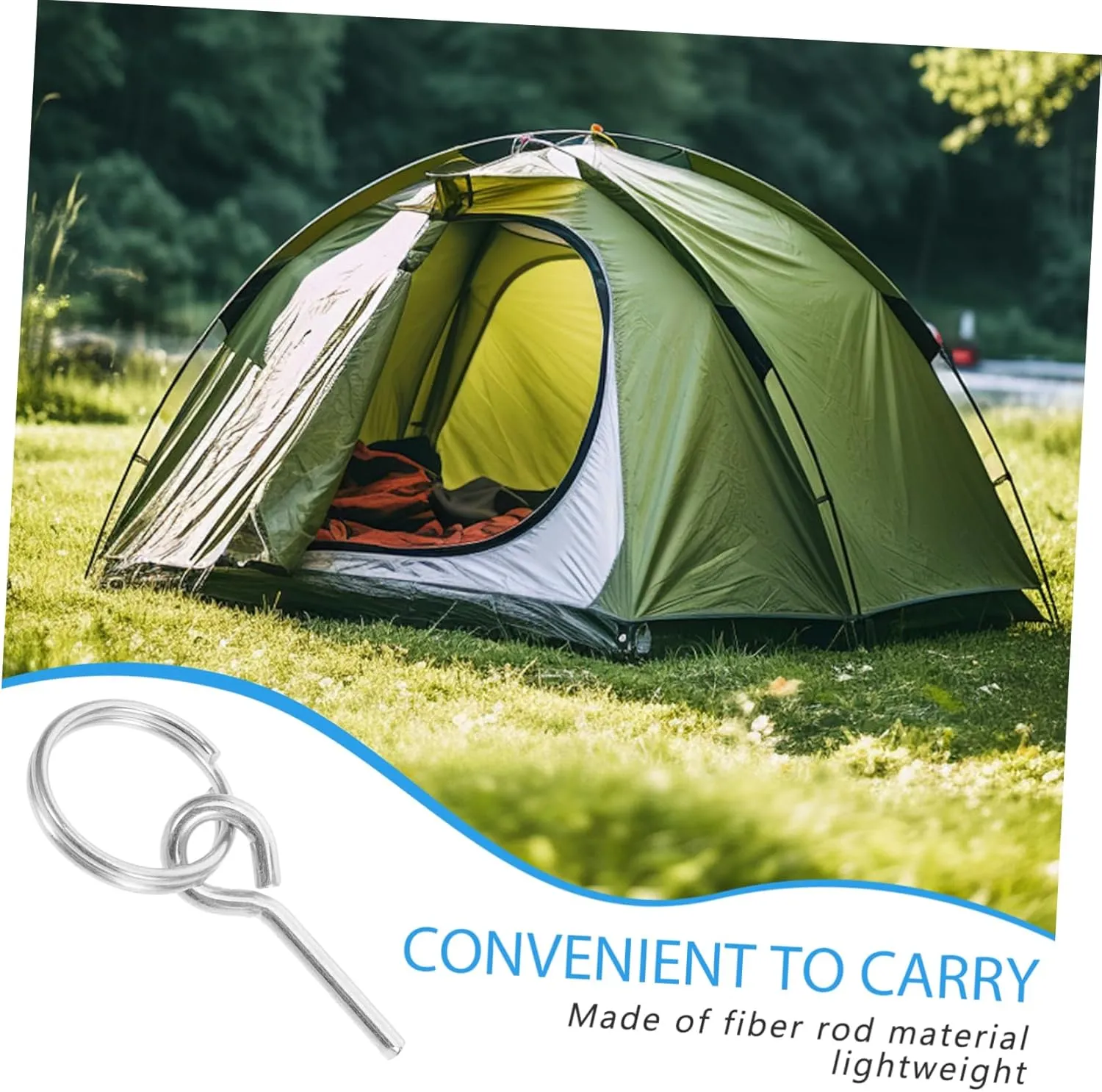 30pcs Tent Rope Easy Setup for Outdoor Camping Quick Installation for Tents and Tarps Compact and Portable Outdoor Accessory