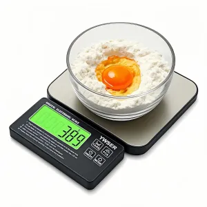 33lb Wireless Magnetic Digital Kitchen Scale with Remote LCD Display, Split-Designed for Easy Cleaning, 0.1oz/1g Precision, 7 Units, Tare Function for Baking, Cooking, Meal Prep
