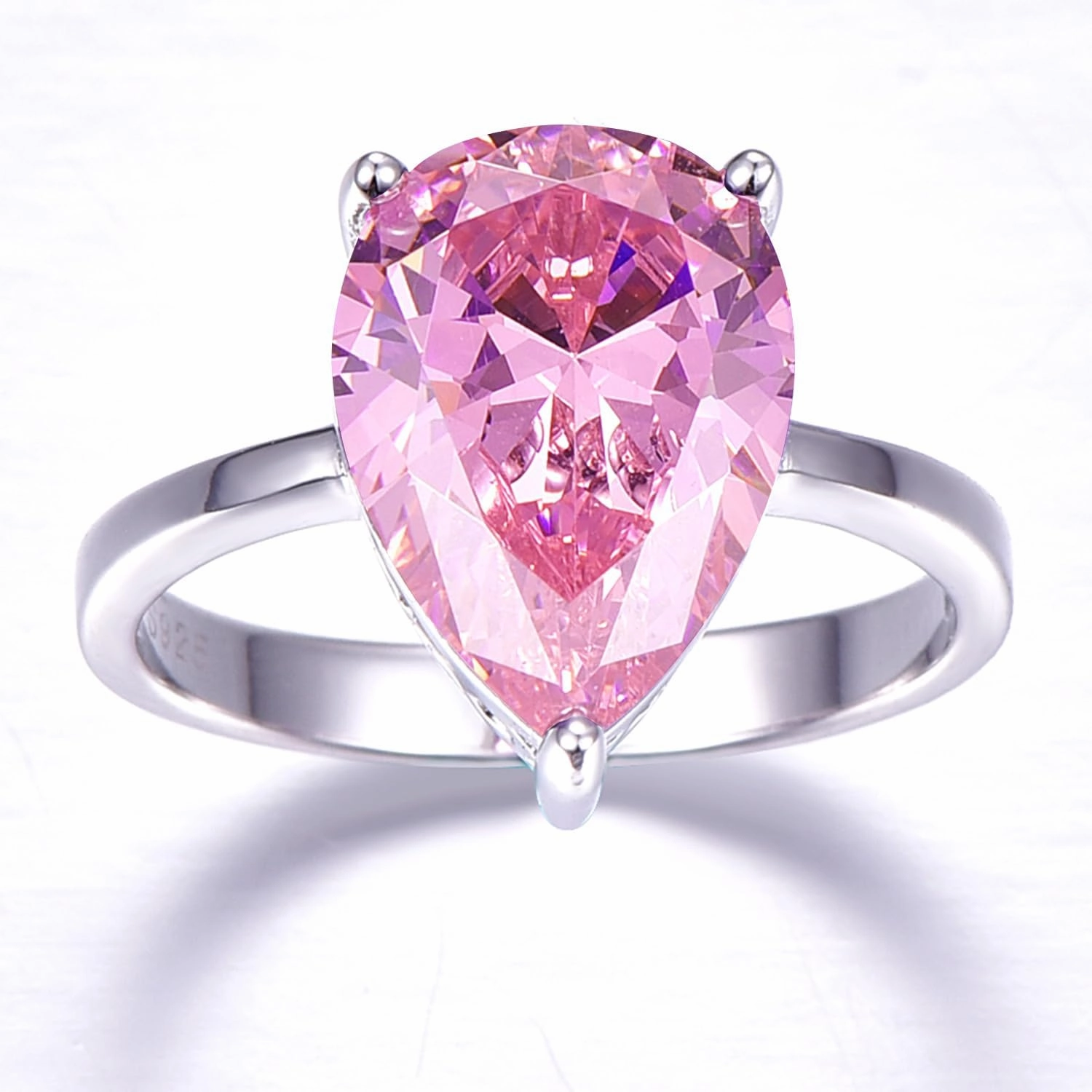 3.6ct Women's Created Sapphire|Aquamarine|Rainbow Topaz Ring 925 Sterling Silver Women Engagement Rings Bezel Setting Marquise Fashion Statement Ring Best Gift for Mother and Grandma Size 5-9