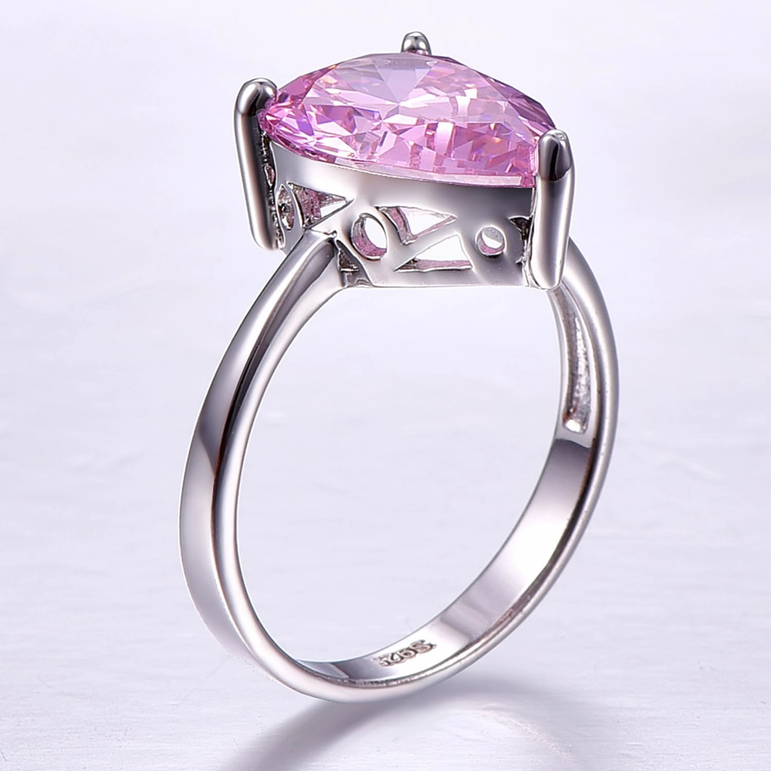 3.6ct Women's Created Sapphire|Aquamarine|Rainbow Topaz Ring 925 Sterling Silver Women Engagement Rings Bezel Setting Marquise Fashion Statement Ring Best Gift for Mother and Grandma Size 5-9