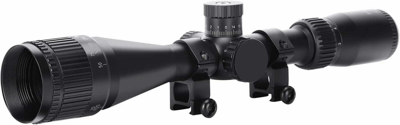 3-9x32AO-40AO/4-16x44SF Rifle Scope,Red & Green Illuminated Optical Riflescope Objective Lens 34-44mm with Crosshair Reticle Free Mount Bracket,Shockproof, Waterproof, Fogproof