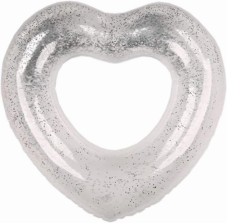 3 Pack of Inflatable Pool Float Fish Heart-Shaped Tube 31 inch Swimming Rings Summer Fun Beach Water Float Toys for Kids Party Supplies