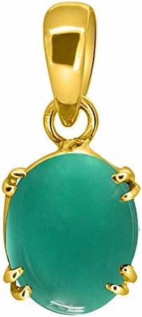 3 To 12.50 Rotti Green Onyx Stone Ashthdhatu Pendent Green Onex Gemstone Natural Certified By Gli For Unisex-B0C6GT4PT5