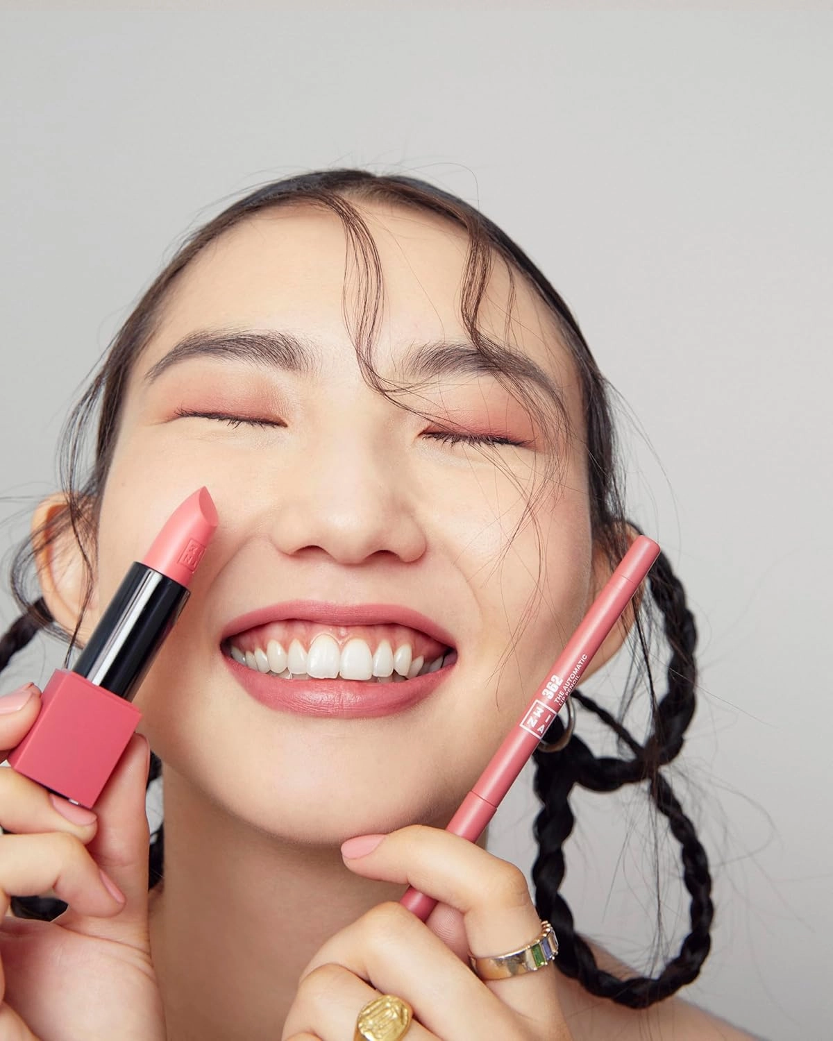3INA MAKEUP - Vegan & Cruelty Free - The Lipstick 362 - Pink - 5h Lasting - Highly Pigmented Matte - Vanilla Scented - Magnetic Cap