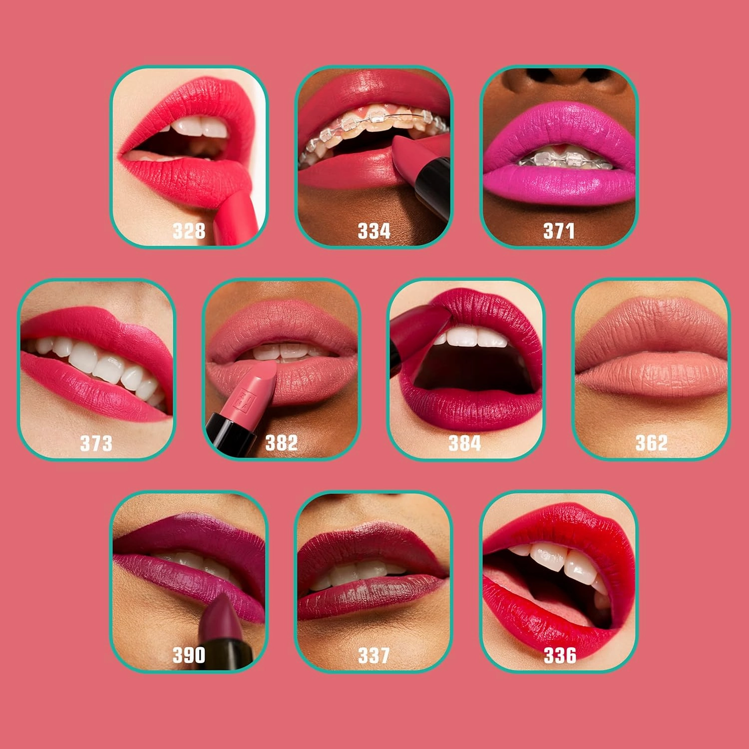 3INA MAKEUP - Vegan & Cruelty Free - The Lipstick 362 - Pink - 5h Lasting - Highly Pigmented Matte - Vanilla Scented - Magnetic Cap
