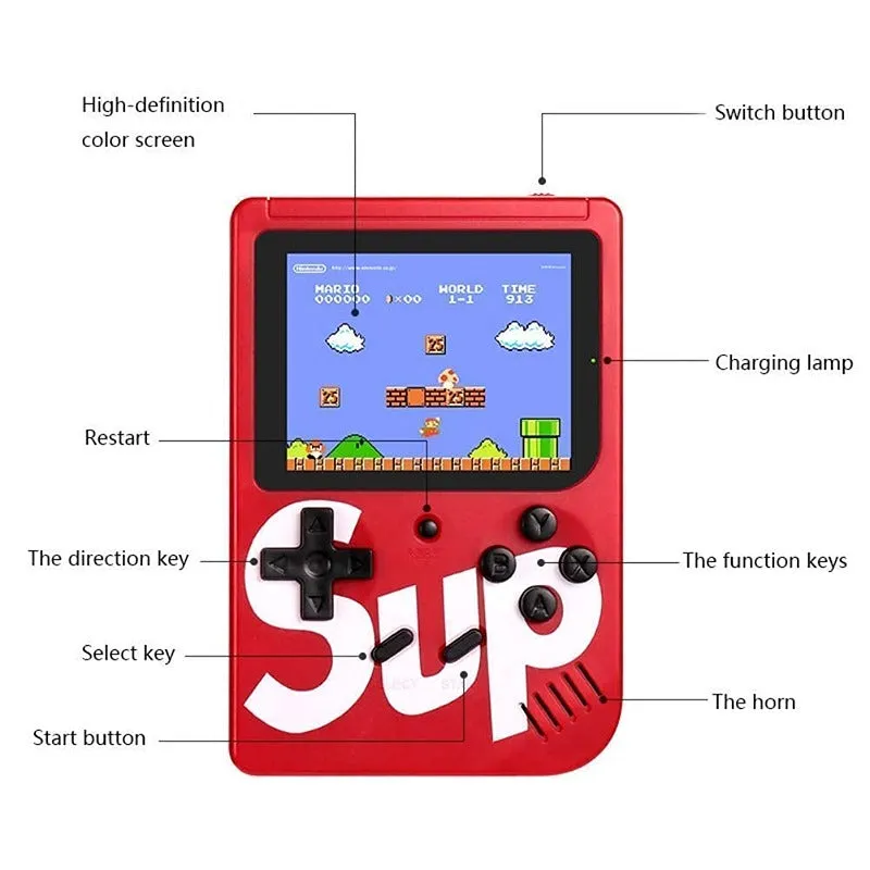 400 in 1 Retro Console Video Game with 1 Remote | 2 Players (7-12 Years)