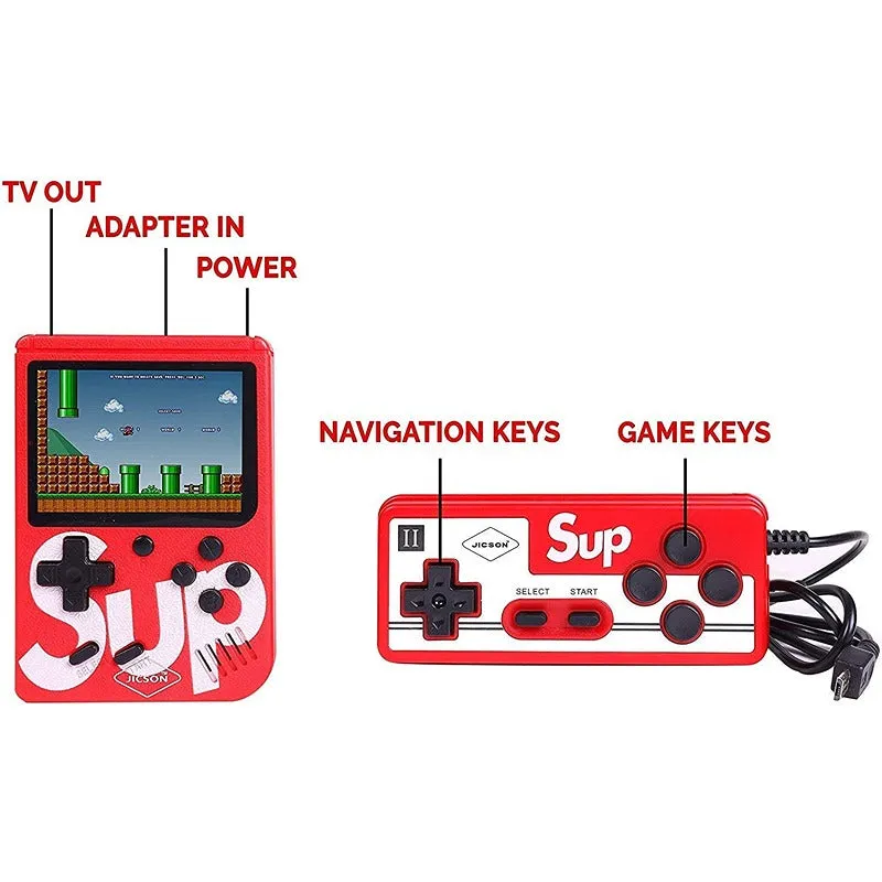 400 in 1 Retro Console Video Game with 1 Remote | 2 Players (7-12 Years)