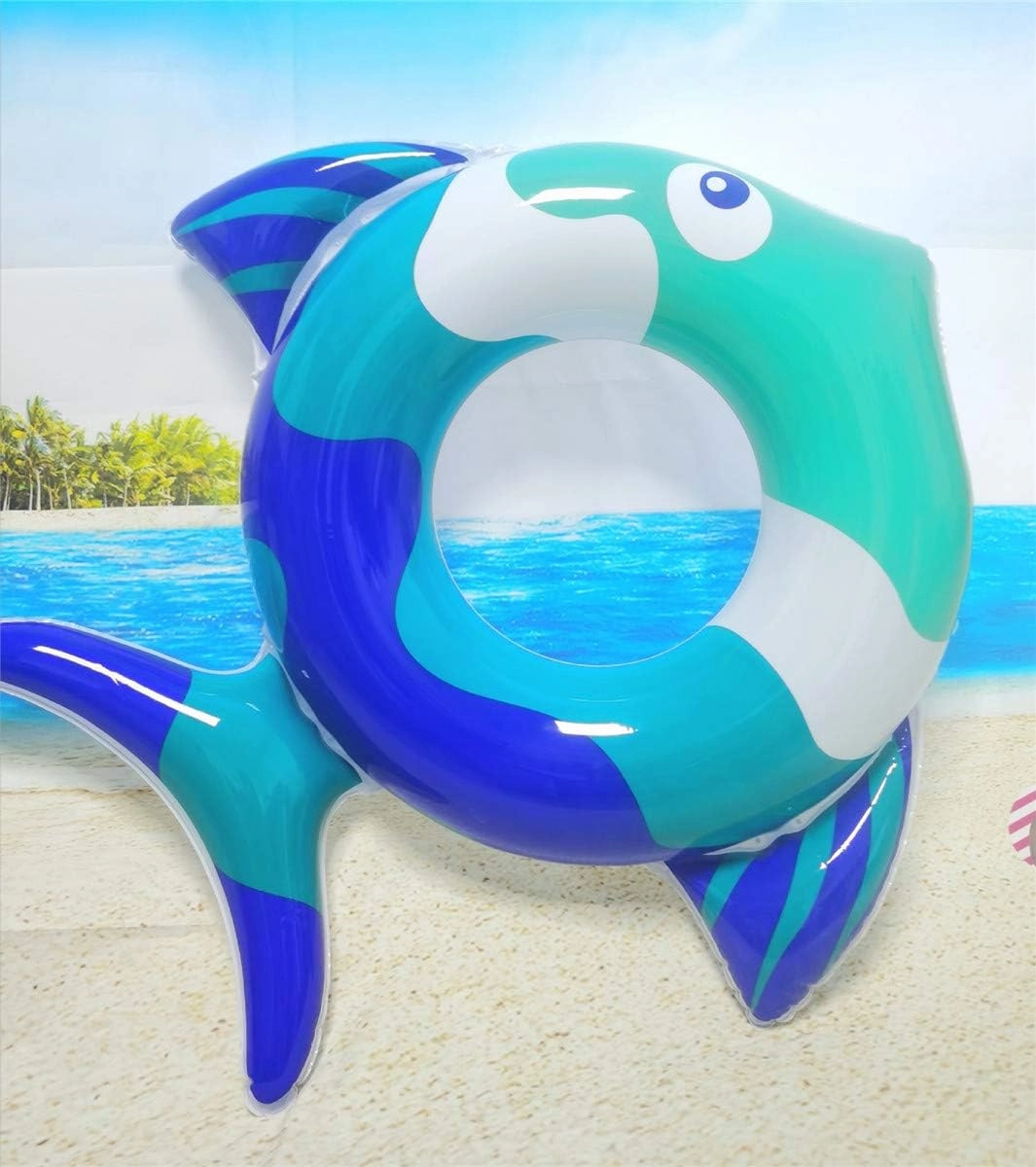 4 Pack of Little Girls Boys Inflatable Pool Float Cartoon Tube 23 inch Swimming Rings Summer Fun Beach Water Float Toys for 3-6 Years Kids Party Supplies