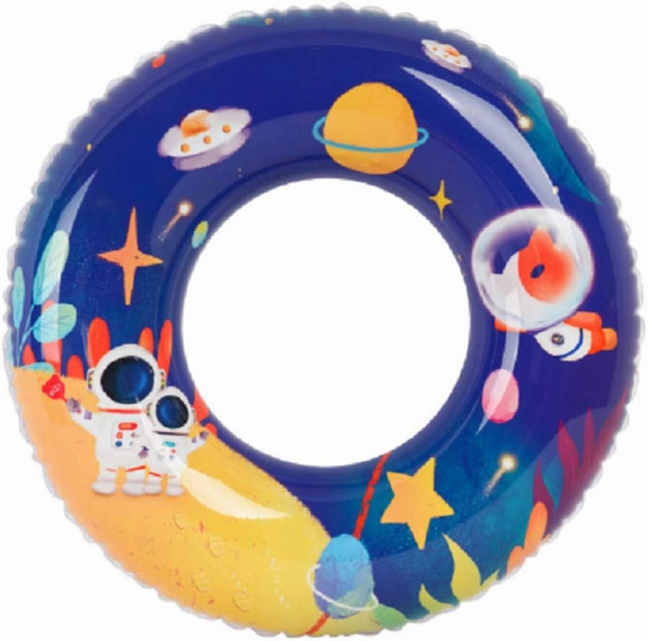 4 Pack of Little Girls Boys Inflatable Pool Float Cartoon Tube 23 inch Swimming Rings Summer Fun Beach Water Float Toys for 3-6 Years Kids Party Supplies
