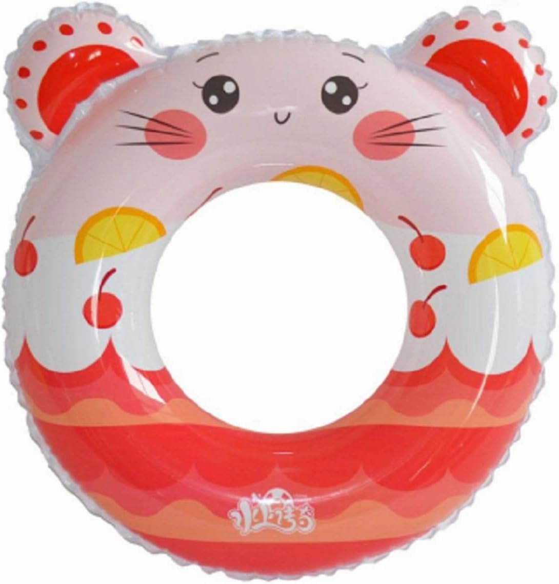 4 Pack of Little Girls Boys Inflatable Pool Float Cartoon Tube 23 inch Swimming Rings Summer Fun Beach Water Float Toys for 3-6 Years Kids Party Supplies