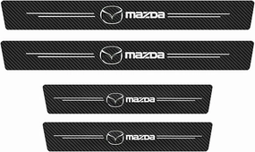 4 PCS Door Sill Protector for Mazda Biante 2008 2009 2010 2011 2012 2013 2014 2015 2016 2017 2018, Car Door Sill Protector Strips, Durable, and Scratch-Resistant Door Sill Protectors for Vehicles